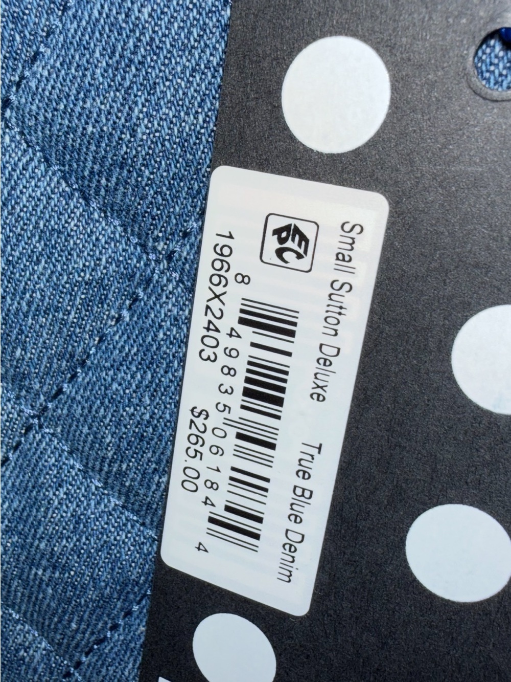 MZ Wallace shopper nwt denim blue small Sutton deluxe - Picture 4 of 5